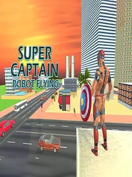 Cover Superhero Captain Robot Flying Newyork City War