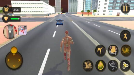 Screenshot Superhero Captain Robot Flying Newyork City War
