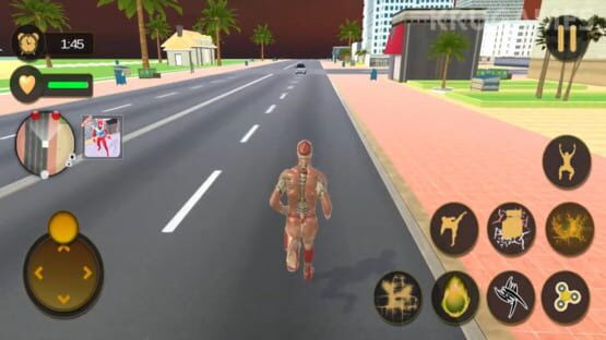 Screenshot Superhero Captain Robot Flying Newyork City War