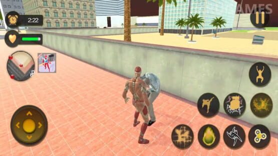 Screenshot Superhero Captain Robot Flying Newyork City War