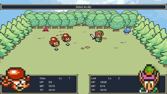 Screenshot Paper Zelda RPG