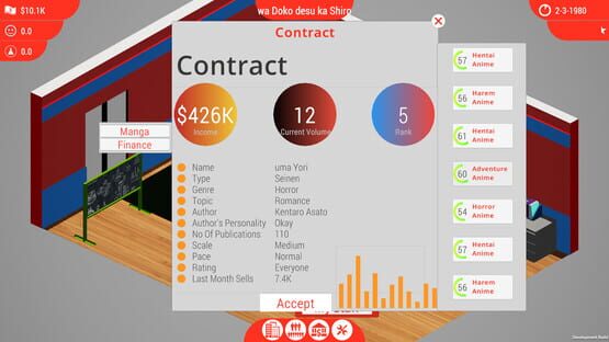 Screenshot Anime Studio Tycoon