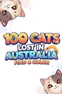 Cover 100 Cats Lost in Australia Find & Color