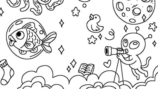 Screenshot 100 Cats Lost in the Future Find & Color
