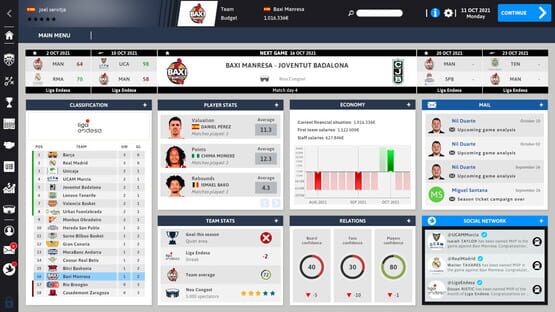 Screenshot International Basketball Manager 22
