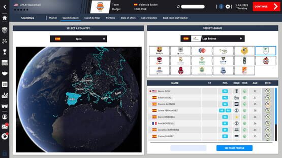 Screenshot International Basketball Manager 22