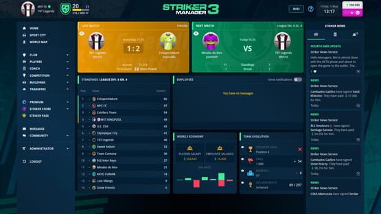 Screenshot Striker Manager 3