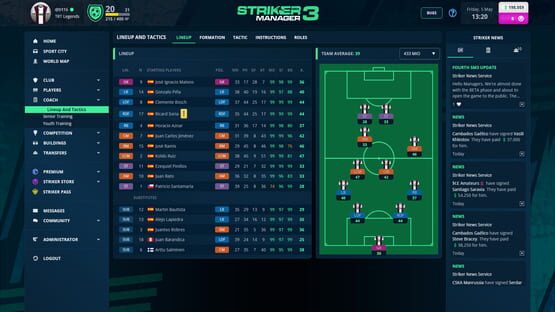 Screenshot Striker Manager 3