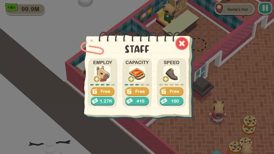 Screenshot Capybara Pizza Cafe