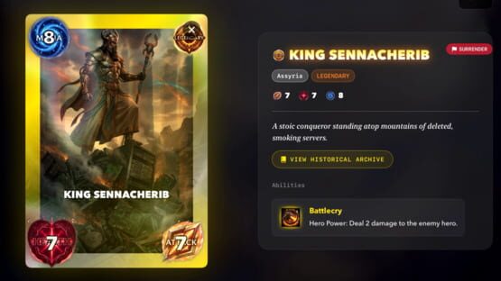 Screenshot Covenant Cards