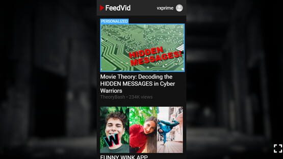 Screenshot FeedVid