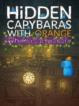 Cover Hidden Capybaras with Orange in the Whimsical Library