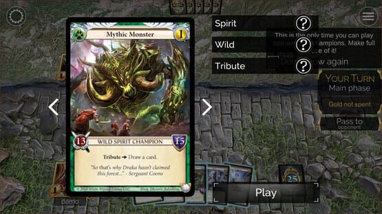 Screenshot Epic Card Game