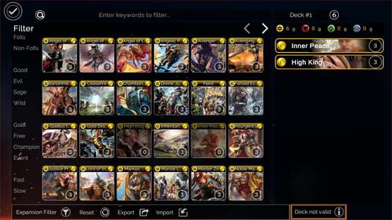 Screenshot Epic Card Game