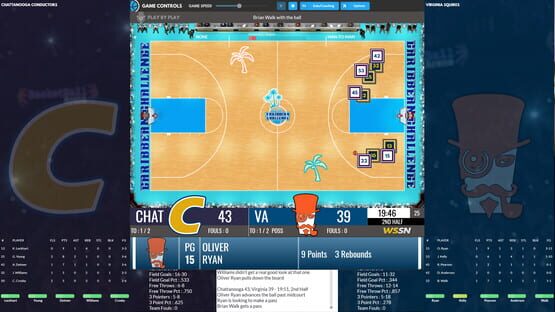 Screenshot Draft Day Sports: College Basketball 2020