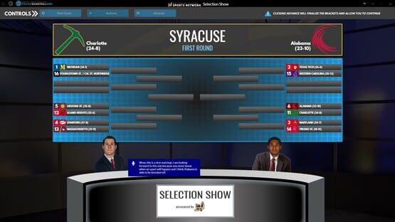 Screenshot Draft Day Sports: College Basketball 2020