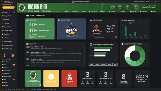 Screenshot Draft Day Sports: Pro Basketball 2024