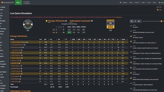 Screenshot Basketball GM